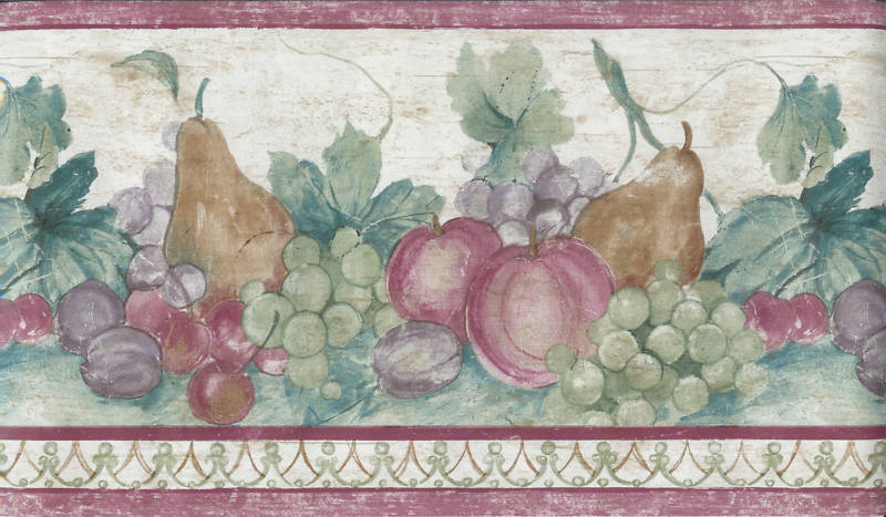fruit wallpaper border. Imperial Fruit Wallpaper