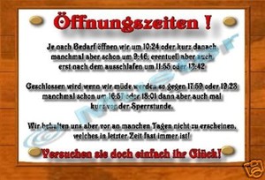Türschild Öffnungszeiten Sprüche Urlaub Funschild Warnschild