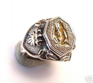 Mans-Sterling-Silver-925-Ring-with-Gold-9Ct-Virgo