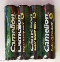 4xCamelion Batterien Micro R03 AAA 1,5V im Shrink