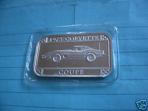 Silver 1973 Corvette