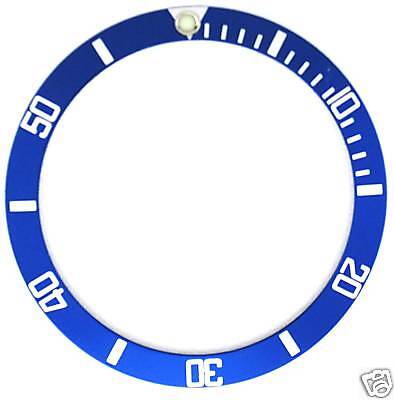 BEZEL INSERT FOR ROLEX SUBMARINER 5513,5512,1680 BLUE  