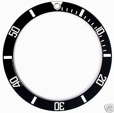 BEZEL INSERT FOR ROLEX SEA DWELLER WATCH 1665,1680,5512 BLACK  