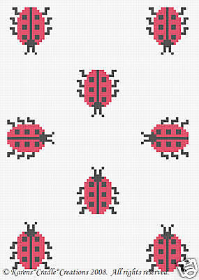 Crochet Patterns   LADYBUGS afghan pattern *EASY*  