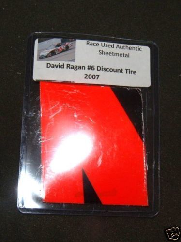 RACE USED SHEETMETAL DAVID RAGAN #6 DISCOUNT TIRES  