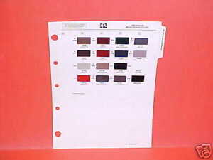 1986 Jaguar New XJ s XJ6 XJ 6 Paint Chips Color Chart 86 16 Samples XJS ...