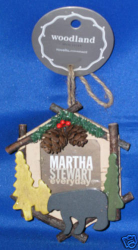 Martha Stewart Woodland~Christmas Ornament~Bear Frame  