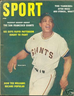 SPORT MAGAZINE JUNE 1958 WILLIE MAYS TED WILLIAMS SPAHN  