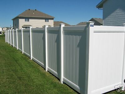 Bufftech White Chesterfield Vinyl 64 Privacy Fence  