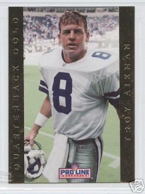 1992 Pro Line Quarterback Gold Troy Aikman  