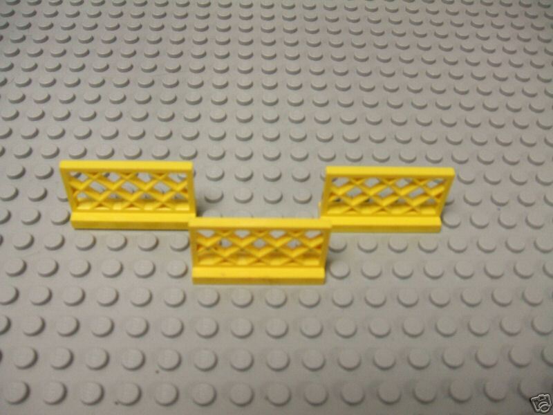 Lego Lot Of 3 Black Lattice Fence Or Privacy Panels  