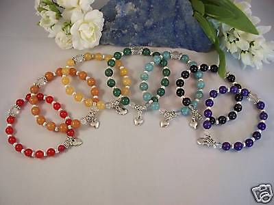 CHAKRA JEWELRY ENERGY STRETCH GEMSTONE BRACELETS/REIKI  