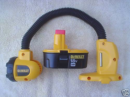 NEW DEWALT DW919 18V CORDLESS WORK LIGHT LAMP TORCH, DC9096 BATTERY 18 