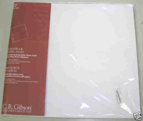 Gibson K043 Scrapbook Refill Page, new pack of 25  