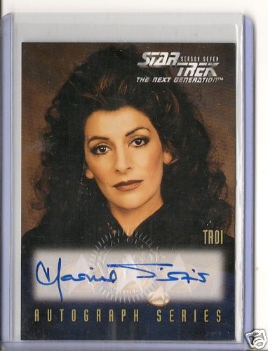 Star Trek TNG Season 7 A5 Marina Sirtis Auto Card