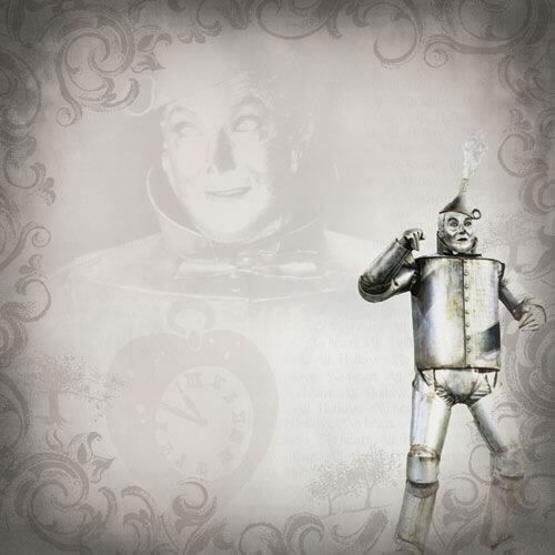 12x12 Wizard of Oz TIN MAN Scrapbooking Paper 53393K  