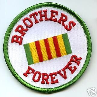 VIETNAM VETERAN SERVICE RIBBON BROTHERS FOREVER PATCH  