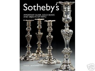 SOTHEBYS IMPORTANT SILVER, GOLD BOXES, VERTU+ 11/29/05  