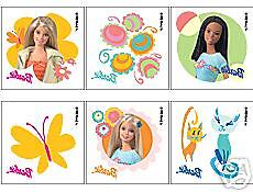 12 BARBIE Mattel Temporary Tattoos Party Favors ~ # 2  