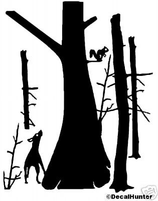Squirrel Hunting Decal #3 Treeing Wildlife 6 Nice  