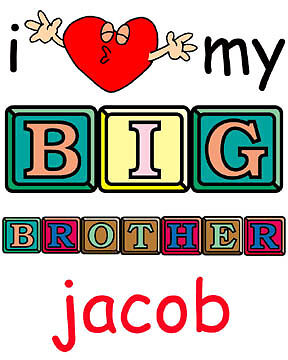 LOVE MY BIG BROTHER FUNNY Personalized Onesie & Bib  