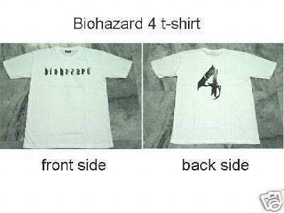 Resident Evil Game White T shirt Biohazard 4 PS2 3  