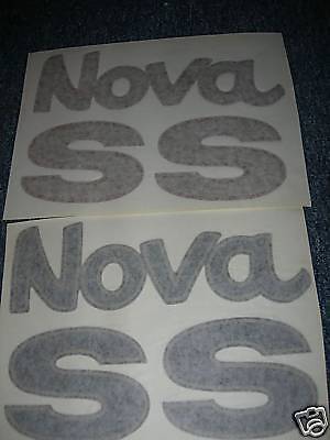 1974 CHEVROLET NOVA SS FENDER DECALS DECAL PAIR  