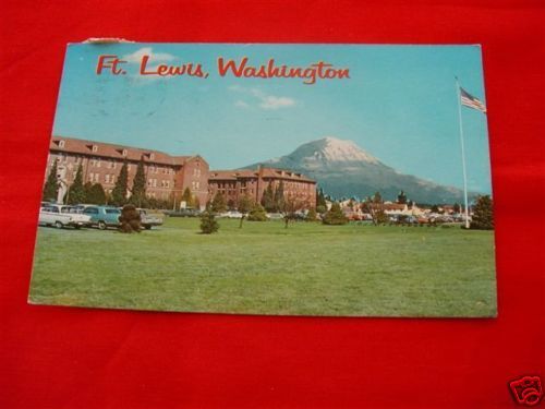 FT LEWIS WA 1967 VINTAGE VIEW HEADQUARTERS  