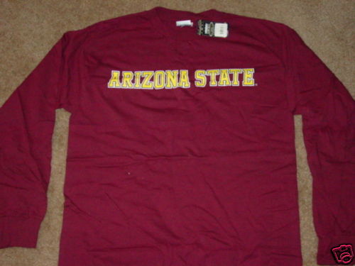 ASU Arizona State Long Sleeve T Shirt NEW/TAG LARGE  