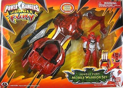 Power Rangers Jungle Fury Mobile Warrior Set Red NEW  