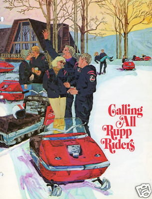 VINTAGE RUPP RIDERS SNOWMOBILE SALES BROCHURE  