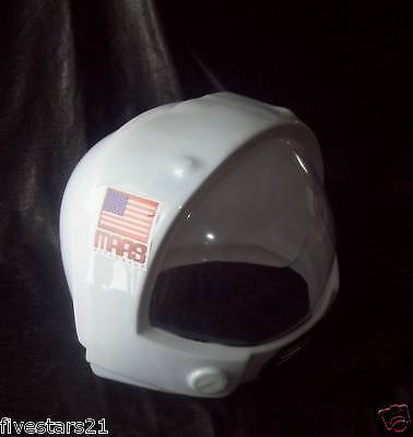 LOT OF 3 MARS ASTRONAUT SPACEMAN HELMET WHITE PLASTIC  