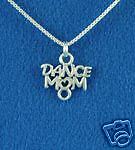 Sterling Silver Dance Mom Charm  