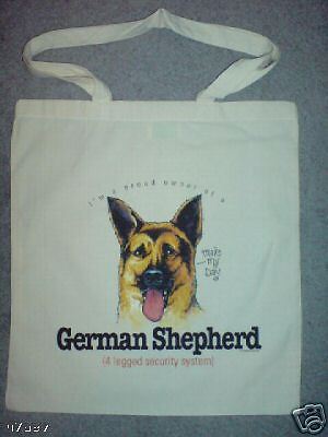 German Shepherd Funny Humorous Dog Design Tote Bag  