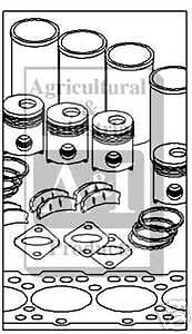 Allis Chalmers Complete Engine Kit fits D17 & WD45 dies  