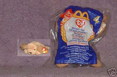 McDonalds TY Teenie Beanie Babies spunky spaniel NIB  