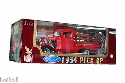 1934 FORD PICKUP PICK UP TRUCK 1/18 DIE CAST 1/18 RED  