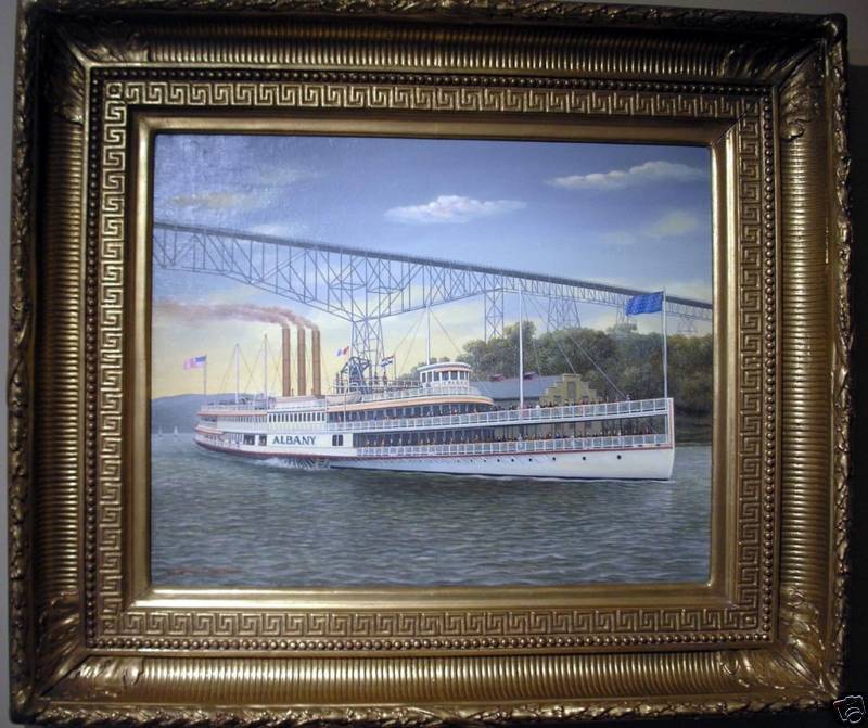 Albert Nemethy Sr. Signed Hudson River Painting  