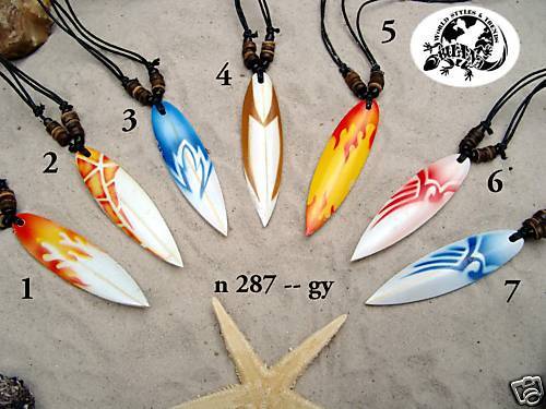 21x Surferkette Surfboard Großhandel Schmuck / n287gy