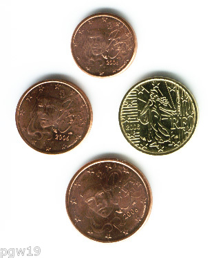 France 2006 Set of 4 (UNC)