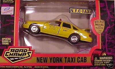 NEW YORK CITY YELLOW TAXI CAB   1997 CHEVY CAPRICE   ROAD CHAMPS   1 