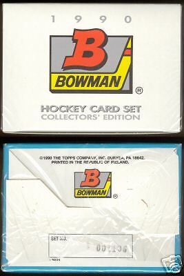 1990 91 Bowman TIFFANY Hockey Collectors Edition Set  