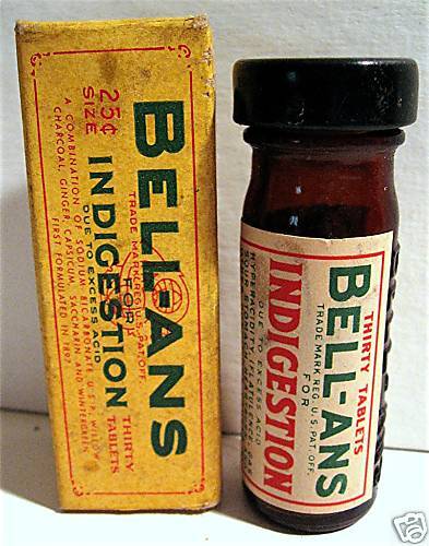 1940 Bell ans Medicine Bottle Old Stock Orangeburg NY  