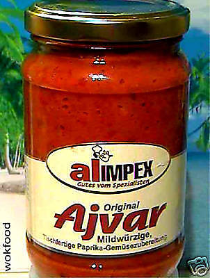 BESTES AJVAR   MILD   370ML   Paprikapaste Aivar Aiwar  