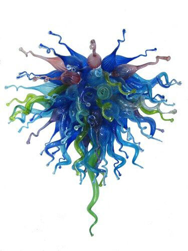 Custom Blown Glass Chandelier  