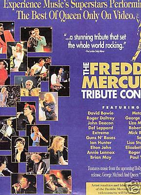 FREDDIE MERCURY QUEEN 1993 Tribute PROMO POSTER AD  