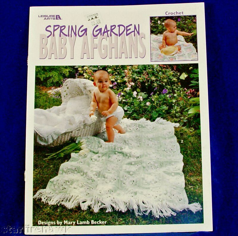 Crochet Pattern Book Spring Garden Baby Afghans 4Design  