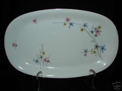   ANTIQUE BAVARIA GERMANY HERTEL JACOB CHINA PLATTER ~ NICE DESIGN