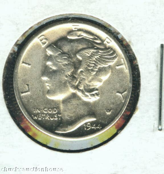 Mercury Silver Liberty Head DIME 1944 D Fsb MS+++++  