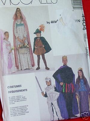 PATTERN COSTUMES Sz. LARGE All Robin Hood Characters  